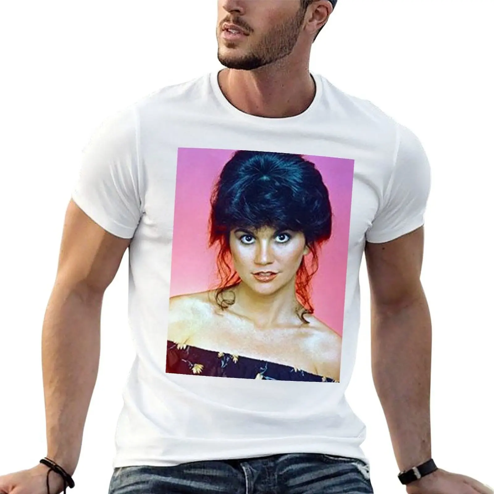 

tshirt men T-Shirt cotton shirt t Memories Ronstadt shirt man Linda brand Beautiful 100% luxury cotton cotton t 100%