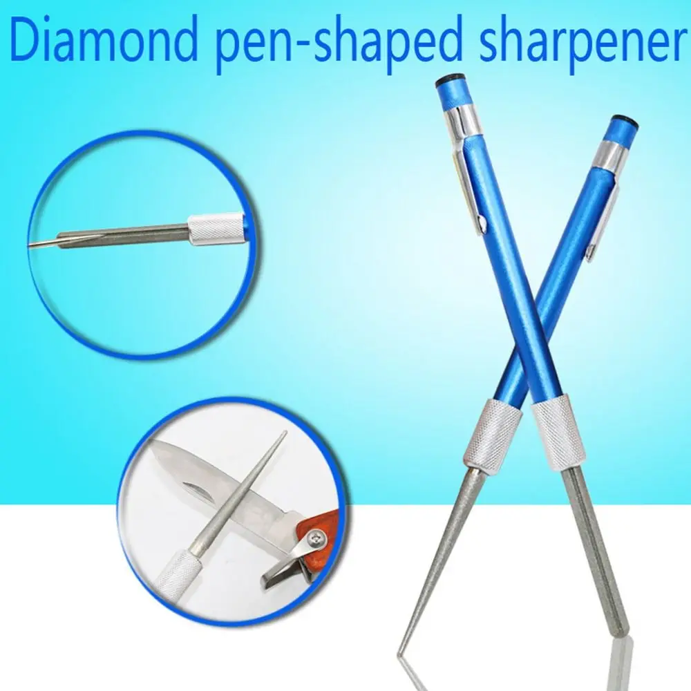 High Quality Sharpener Fishing Hook Sharpener New Arrivals Convenient Pen Sharpener Mini Diamond Pen shaped Outdoor Tool