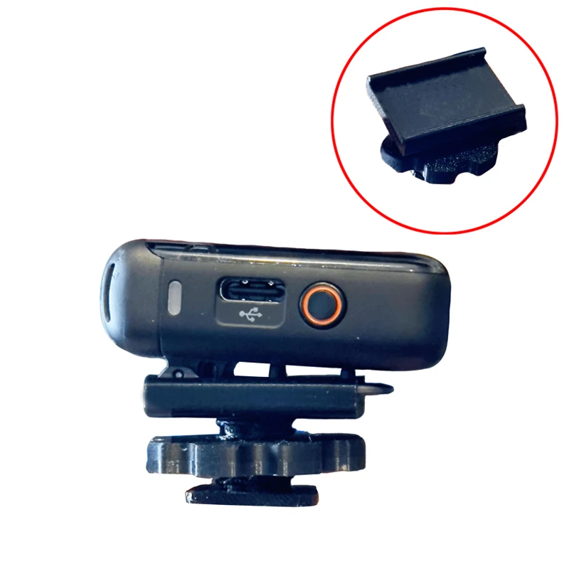 

1PCS For DJI MIC 2 Wireless Microphone Transmitter Cold Shoe Cage Adapter Base Push-in Card Slot Design Square Seat Accessories