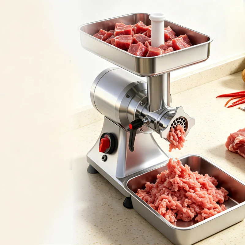 Hot Sale Commercial Meat Mincer Small Stainless Steel Electric Meat Restaurant Sausage Stuffer Maker Grinder Cutting Machine view 6