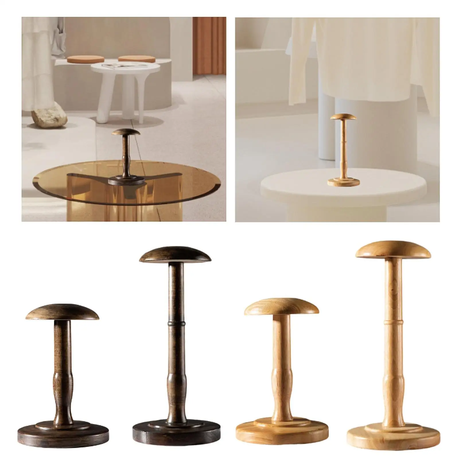 

Подставка для шляп, нескользящая подставка для ювелирных изделий, винтажная круглая основа, держатель для шляп для различных шляп, ювелирные изделия, парик, ковбойская шляпа, торговый центр