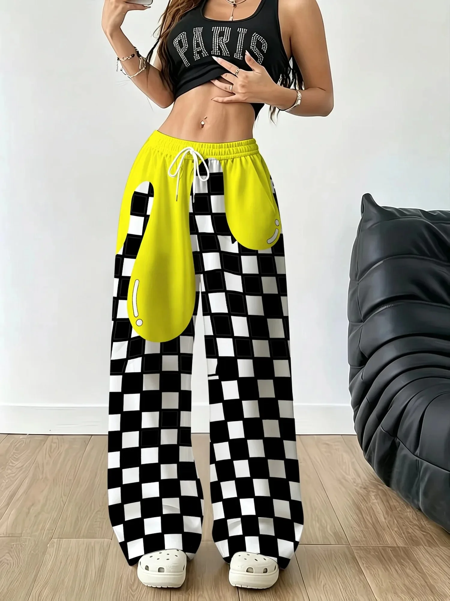2026 new unisex quick drying retro distressed cross sword patterned pants, millennium gothic hip-hop street casual wide pants
