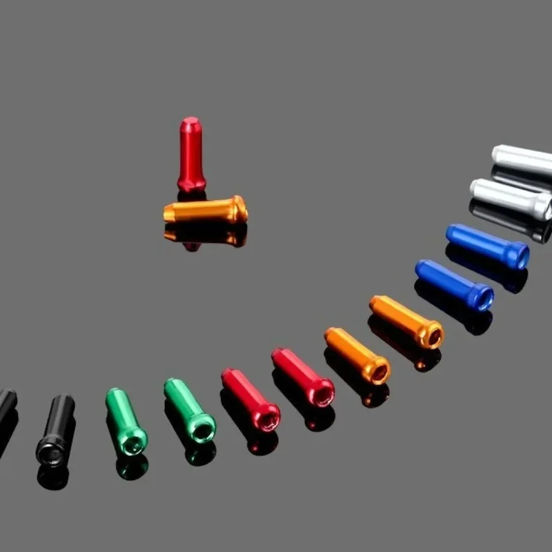 20-40PCS Aluminum Bicycle Cable End Caps Multiple Colors Brake Shift Derailleur Cable Tips Bike Line Core Caps for MTB Road Bike