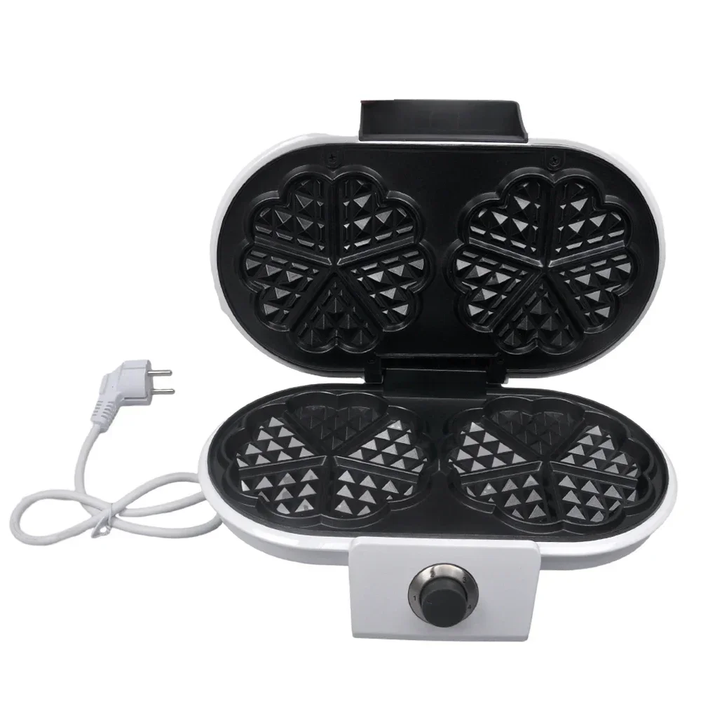 

th Waffle Maker Machine Cake Waffle Mold Portable Waffles Pot Iron Baking Pan Nonstick Bubble Egg Cake Oven Breakfast Machine