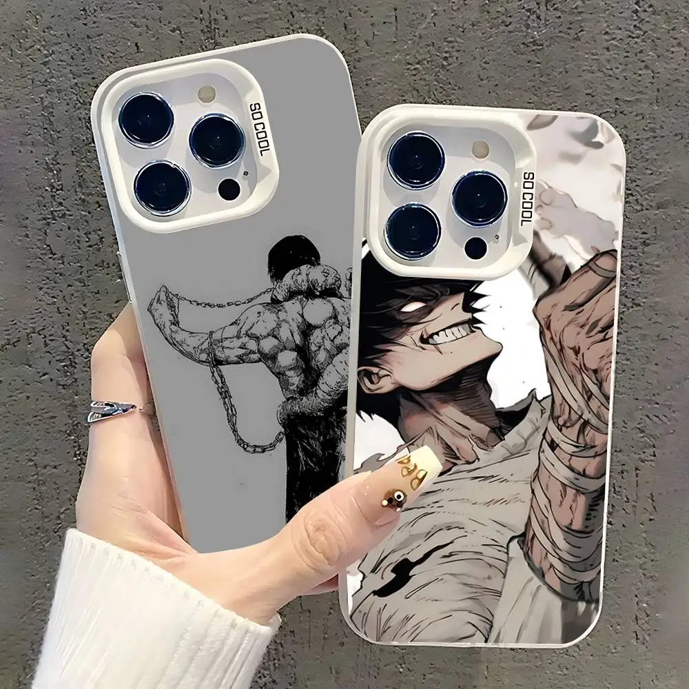 

Fushiguro Jujutsu K-Kaisen Phone Case For iPhone 17,16,15,14,13,12,11,Pro,XS,Max,Plus,Mini,SE White Candy Matte Shockproof Cover
