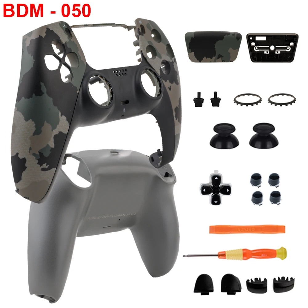 For PS5 Controller Replacement Shell Full Cover Faceplate DIY Mod Kit Anti-Scratch BDM-010 020 030 040 050 Game Accessories image 3