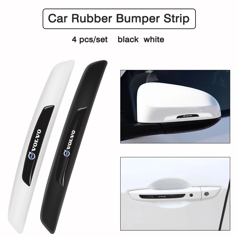 

4Pcs Rubber Car Door Anti-collision Strip Protector Stickers For Volvo ES90 EC40 EX40 EM90 XC90 V90 V60 XC60 V40 S80 S60 S90 C40