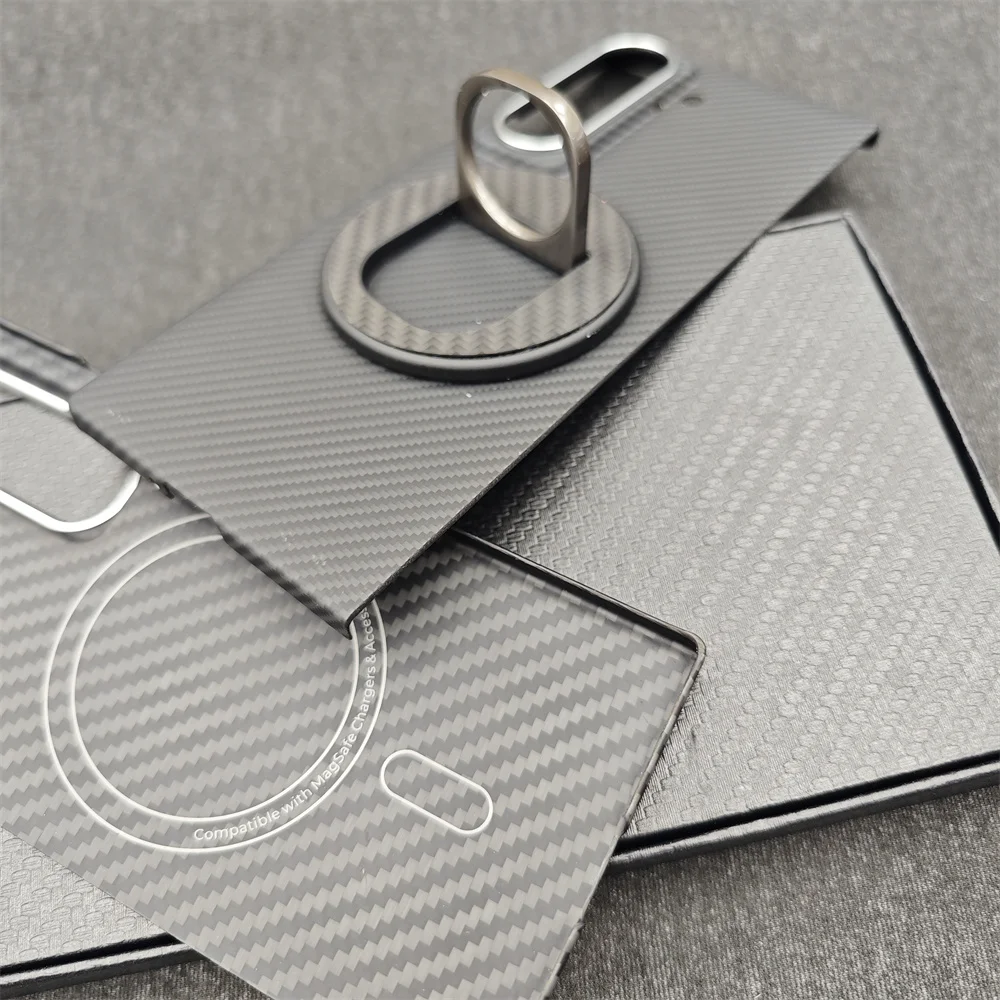 Carbon Fabric Fiber Aramid For Magsafe Case For Samsung Galaxy Z Fold SE Special Magnetic  Shell For  Galaxy Z W25
