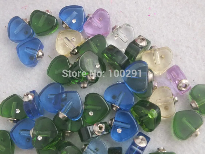 

500pcs Mixed Color Crystal Perfume Vial Pendant Bottle