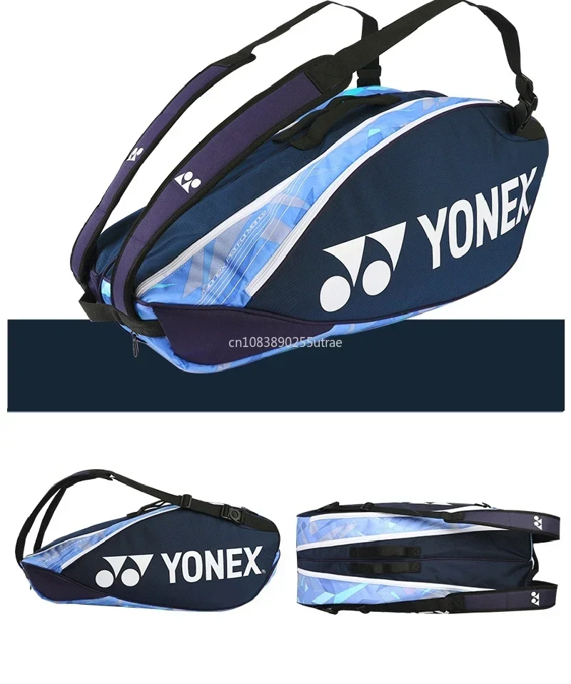 YONEX 배드민턴 가방 투어 에디션, 프로 스포츠 테니스 라켓 배낭, 독립 신발 수납 공간, 6 라켓