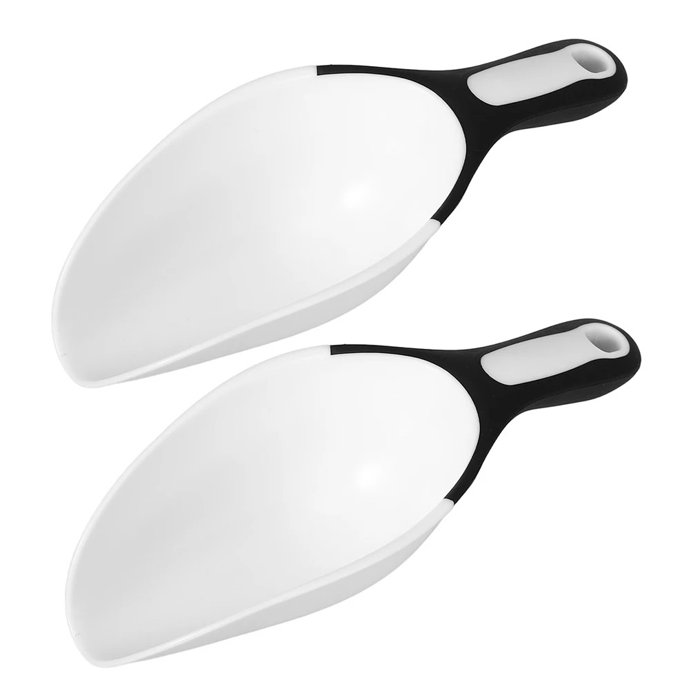 

2pcs Flour Shovel Grain Scoop Home Multifunction Candy Dog Food Scooper Ice Plastic Freezer Household Kitchen