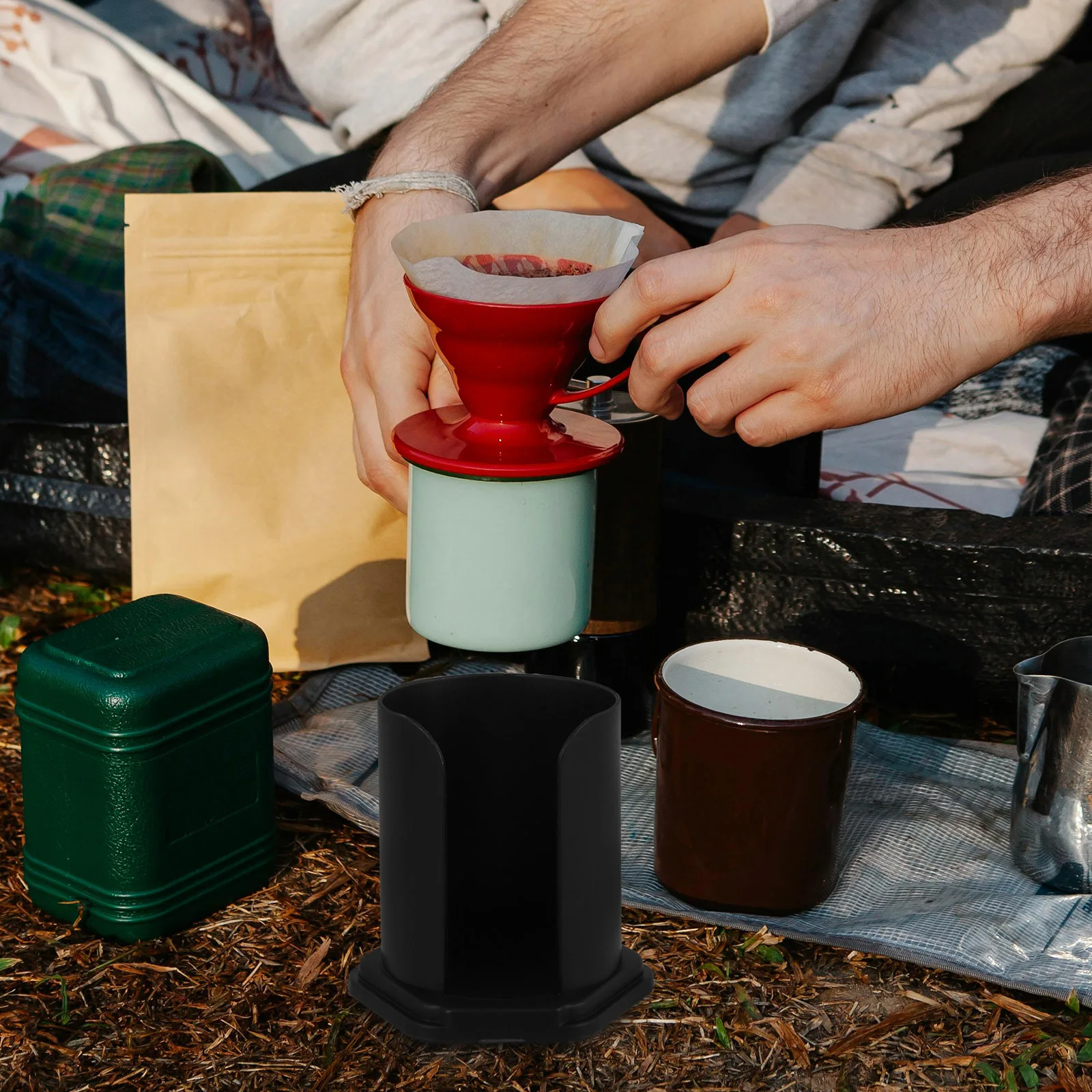 

Paper Holder Plastic Filter Paper Storage Rack Simple Style Coffee Filter Stand For Kitchen Countertop Home Supplies