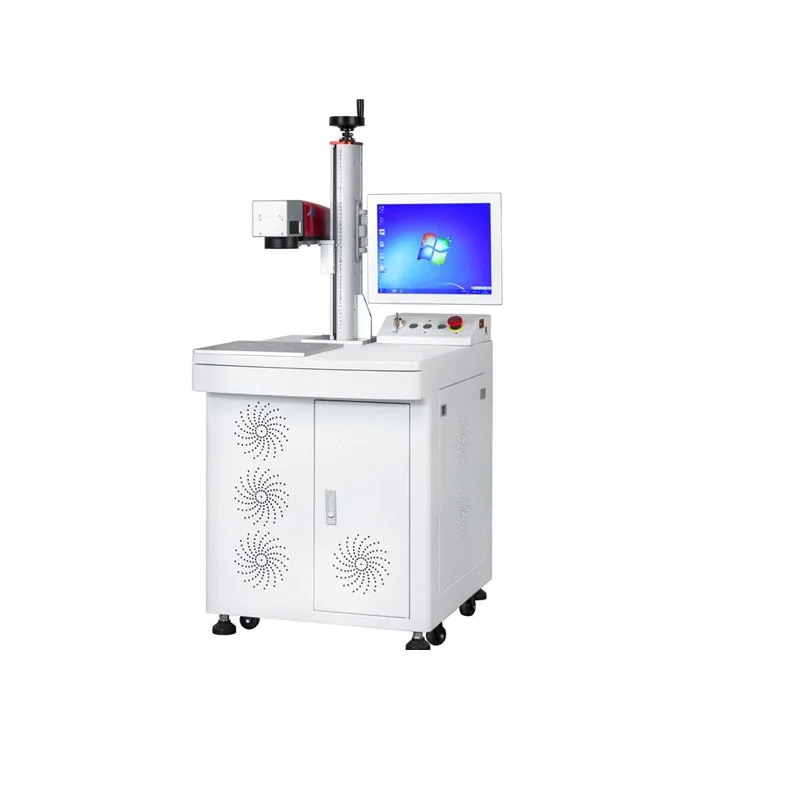 

Metal bearing engraving equipment Rotary table marking Optical fiber engraving and marking machine