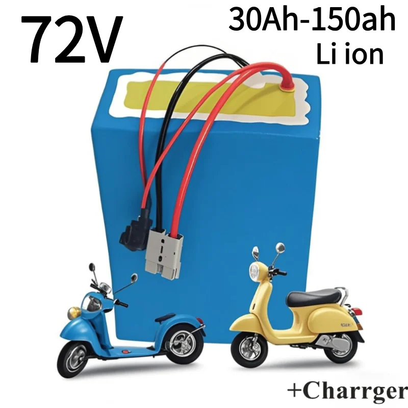 

Bateria iones de litio 72v, 40Ah, 50Ah, 60Ah, 70Ah, 80Ah, 100Ah con BMS bluetooth для скутера 5000W, мотоцикла, carr