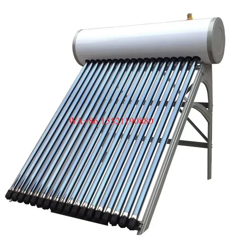 WMWMNU 100L Non Pressurized Evacuated Tube Solar Water Heater System for Home Outdoor and Hotel Use
