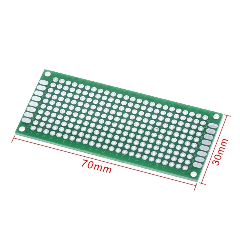 20PCS Double Side Prototype PCB DIY Universal Printed Circuit Board 3X7cm Green