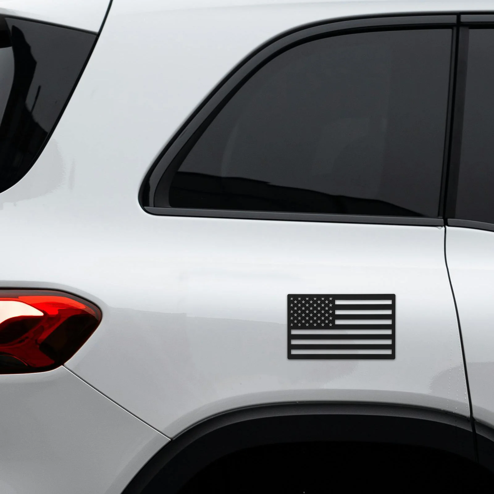 

1 пара автомобильных наклеек для мужчин, наклейка с изображением американского флага, водонепроницаемая, прочная, для грузовиков, внедорожников, заднего стекла, бампера