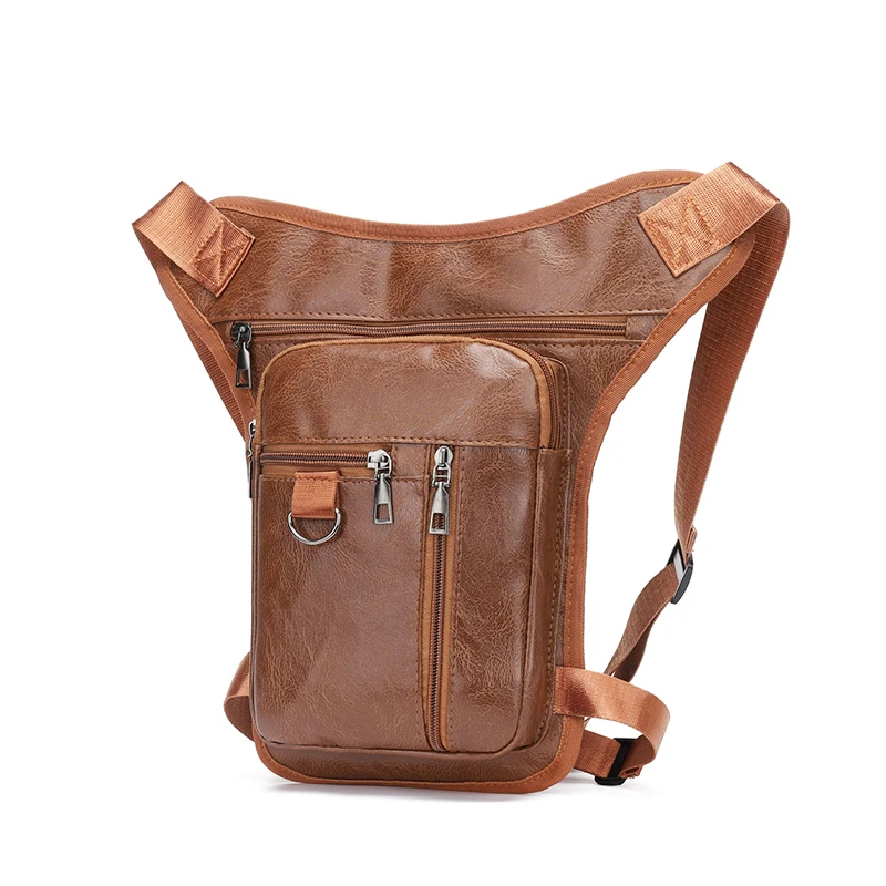 قطعة واحدة من حقيبة الساق للرجال والنساء حقيبة خصر خارجية، حقيبة خصر متعددة الجيوب للدراجات النارية والدراجات، حزام كتف قابل للتعديل