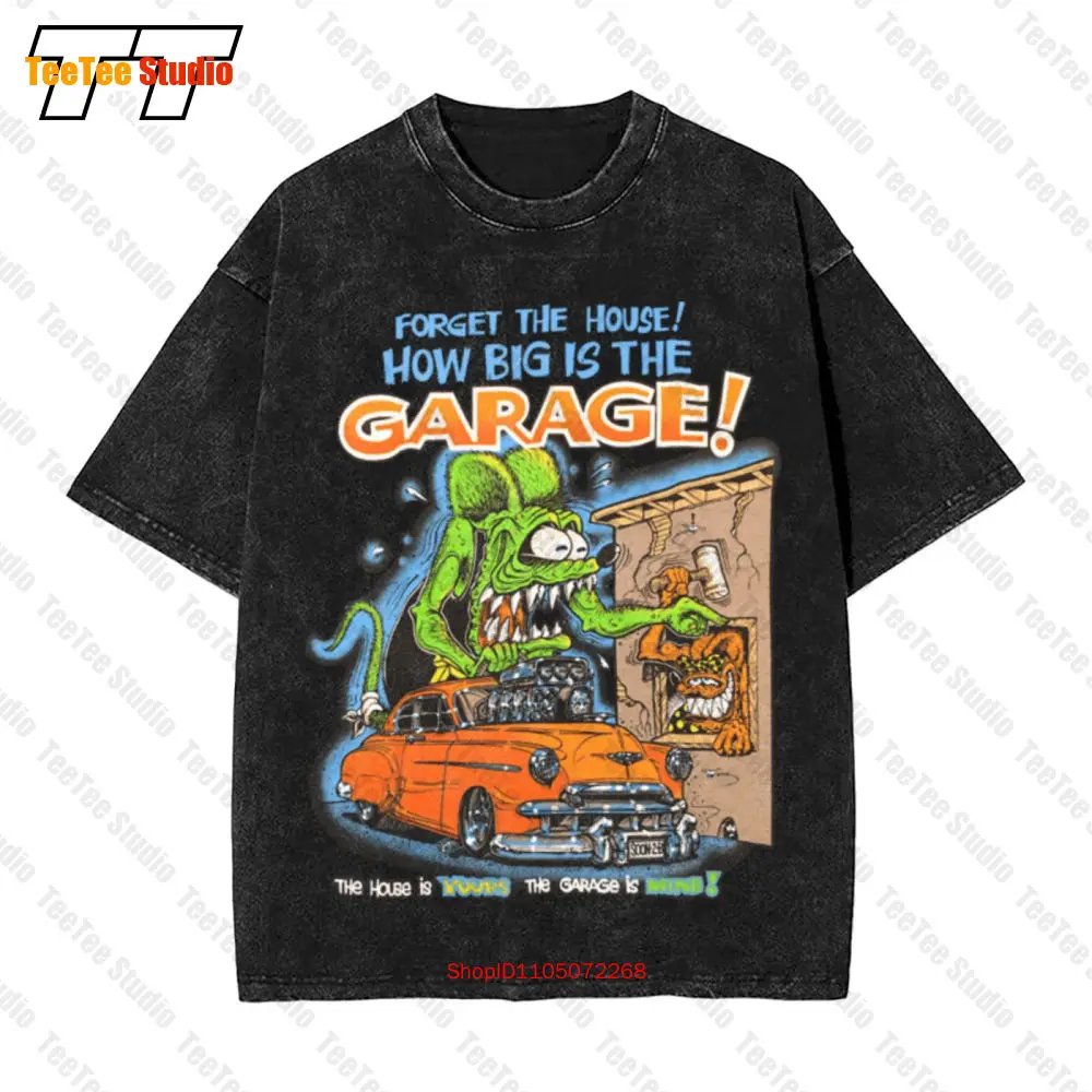 Rat Fink Forget The House Vintage camiseta extragrande Ed Big Daddy Roth talla S 5Xl RYJM