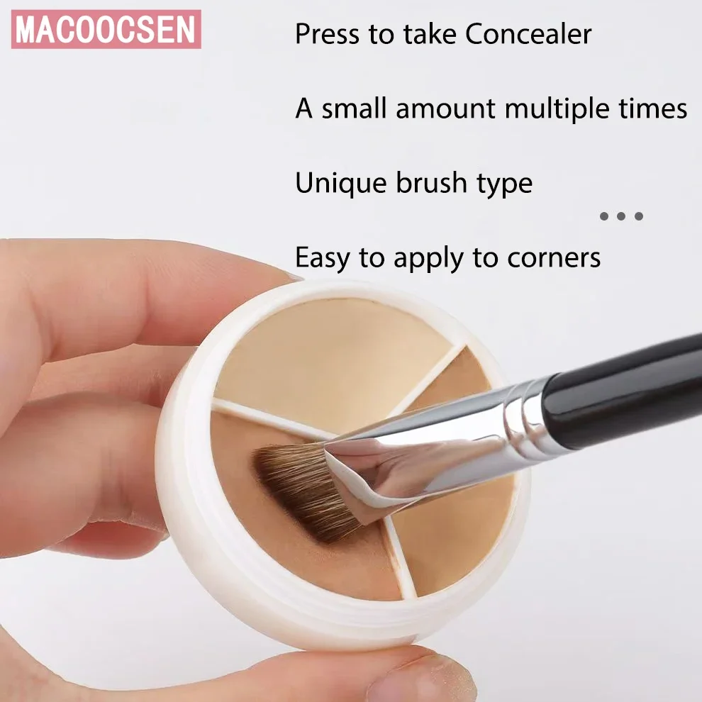 Angled Triangle Concealer Brush Contour Highlighter Concealer Brush Synthetic Hair Makeup Brush Traceless Foundation Brushes