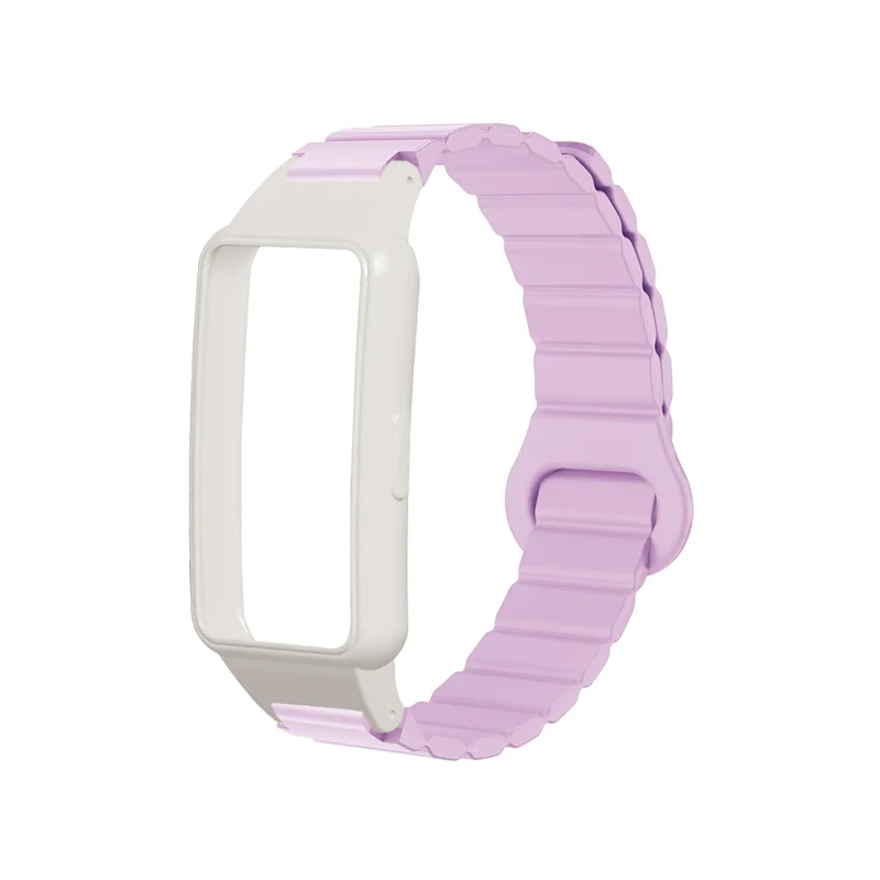 

Magnetic Watch Strap + Protective Case For Huawei Band 6 7/Honor Band 6 7 Skin-friendly Silicone Smart Watch Band for Man Woman