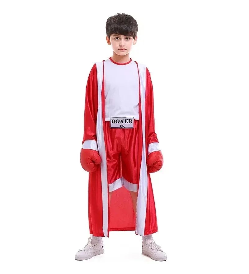 

Children's Robe Boxing Costumes Boxer Uniform Cosplay for Boys Halloween Carnival Party