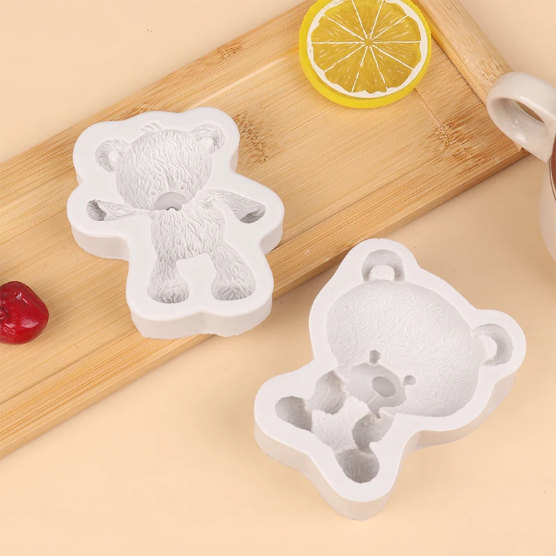 3D Bear Silicone Mold Fondant Chocolate Candy Jelly Mould DIY Clay Model Cake Decorating Tools Kitchen Accessories Bakeware