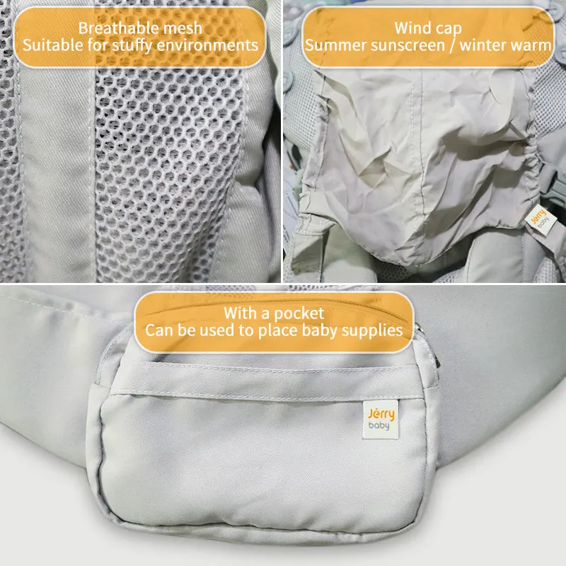 Breeze Gendongan Bayi Multifungsi Bersirkulasi Bayi Ransel Kereta Anak Balita Bayi Sling Wrap Suspender