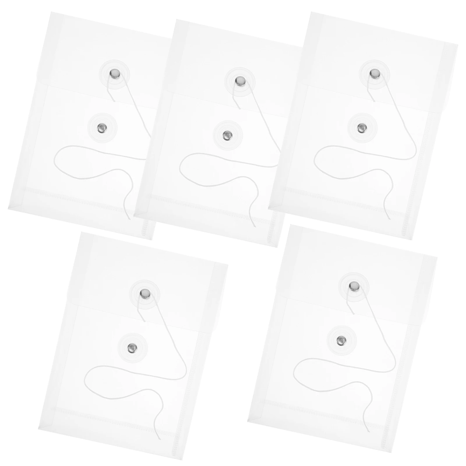 

5 Pcs File Storage Bag Plastic Document Bags Clear Organizer Envelope Paper Pouch Binder Protective Pouches