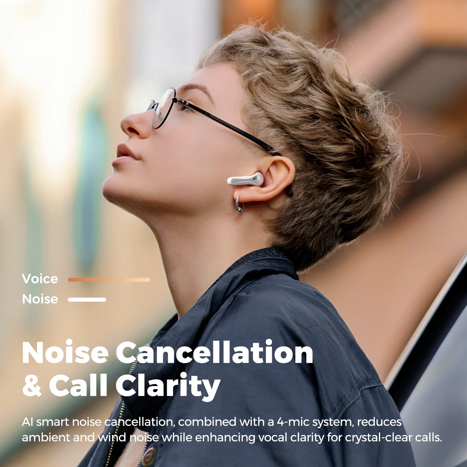 SoundPEATS Air5 Lite Wireless Earbuds with Hi Res Audio, Bluetooth 5.4 Semi in Ear Earphones,13mm Drivers,LDAC Codec,Fast Charge