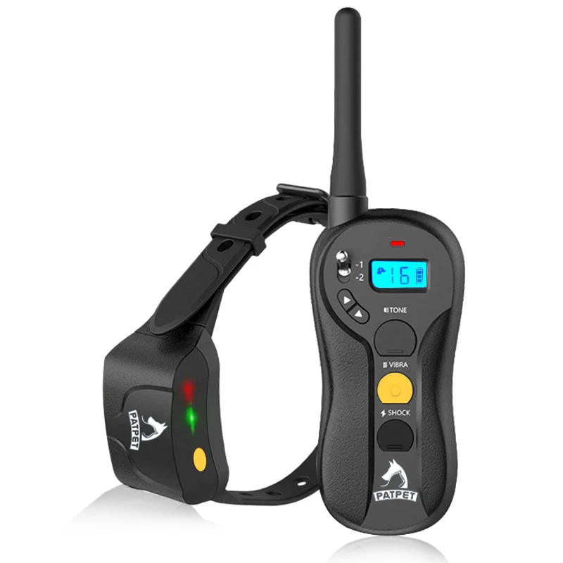 

For P-Collar 640A Remote LCD Dog Training Collar Anti-Bark Device Warning Tone/Vibrate/Static Shock Waterproof IPX7 Durable