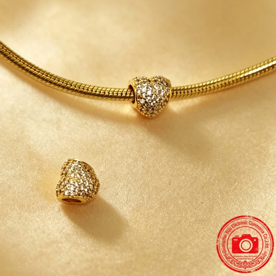 Neue Original-Charms-Perlen, runder Clip-Charm & Eiffelturm & transparenter Pavé-Clip-Charm, passend für Anhänger-Armbänder, Damenschmuck, Geschenk
