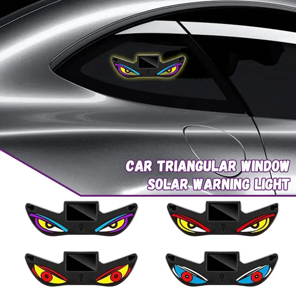 Devil Eyes Solar Warning Light For Cars Led Eye Catching Safety Light To Avoid Tailgating And Improve Night Driving Safety