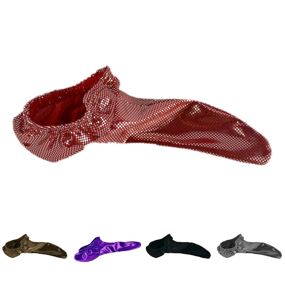 

Sexy Mens Sleeve Sheath Pouch Panties Lingerie Sheath Bag Cover Purple Red Color Underwear C-strings One Size