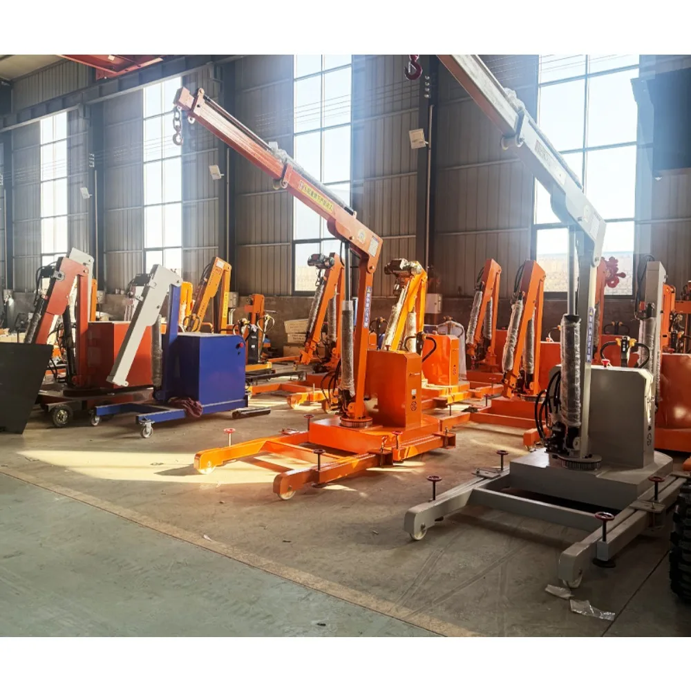 Hydraulic crane small electric mobile hoist vehicle mounted rotary lift