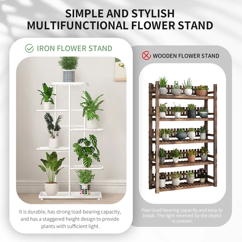 Plant stand Stand For Flowers Flower Stand Flowerpot Organizer Iron  4/5/6Layers Plant Holder Storage Shelf Pot Rack Organizer - AliExpress 1503