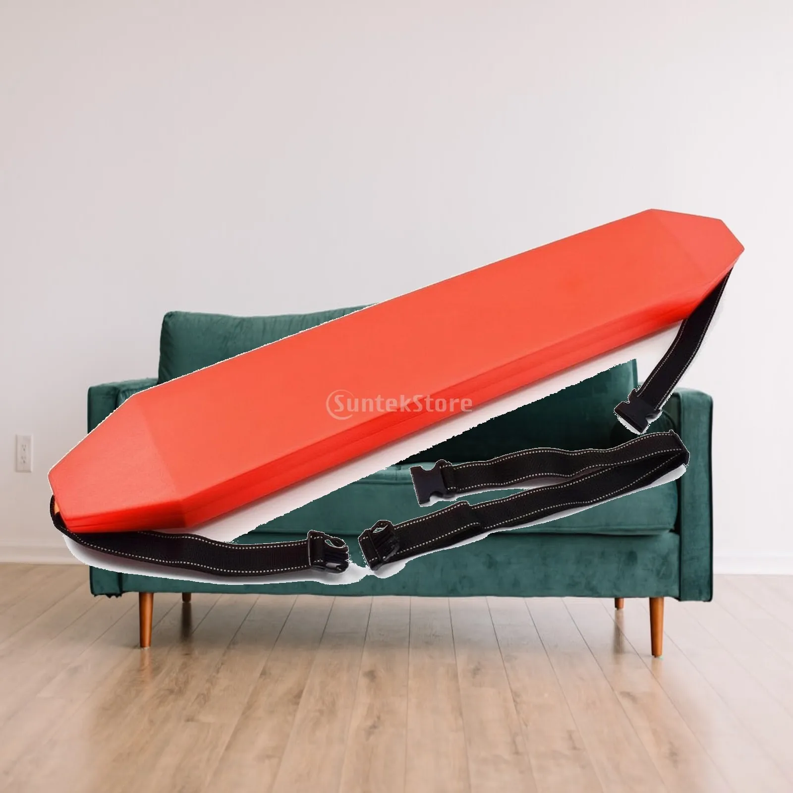 Buoy with Strap Heavy-Duty Rescue Tube Torpedo Buoy Lightweight Hard Buoyancy Aid Compact for Lifeguards, Open Water, Pool