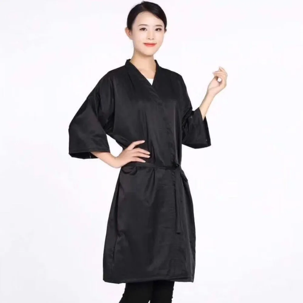 

Professional Hair Salon Smock Hair Cutting Waterproof Salon Client Gown Robes Cape Non-stick Hair Light Weight Woman Bathrobes