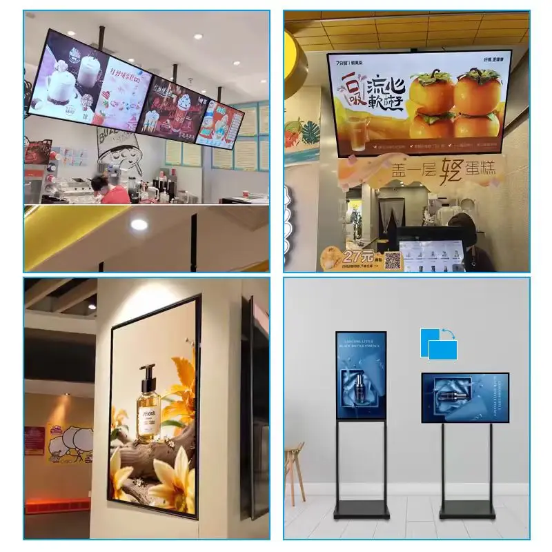 OEM 22 32  43 50 55 65 Inch Android Wifi Smart Smart Advertising Screen in the Mall Multimedia Player Remote Control