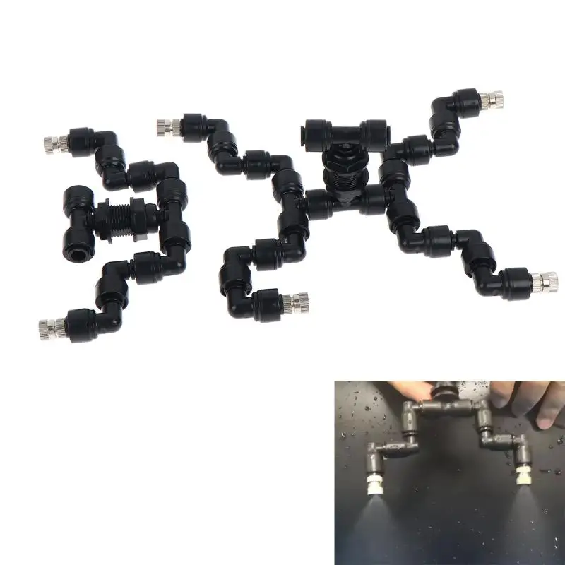 1 pièce – Pulvérisateur de jardin 4 têtes réglable pour reptiles, avec buse à connexion rapide 0,3 mm, compatible avec tuyau de 6,35 mm