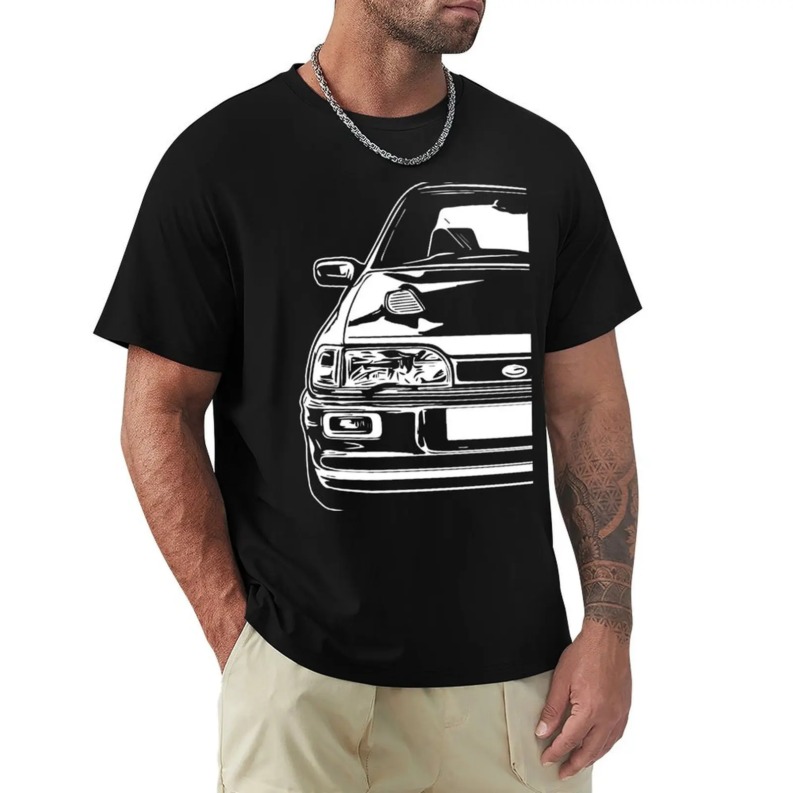 Classic Car Sierra RS Cosworth Sapphire 4Dr t-shirt top camicie graphic tees t-shirt manica corta t-shirt in cotone da uomo