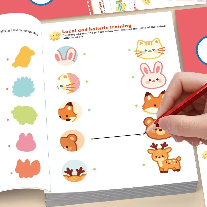Related Connections Kids Activity Workbook for Concentration Training, Enhance Toddlers' Observation,Focus and Reasoning Skills