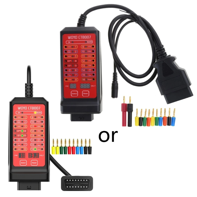 CAN Pinout Box Ustawienia testowe Diagnostyka OBD2 Break Out Box Dostarcza skaner komunikacji ECU-Protocol Detektor protokołu