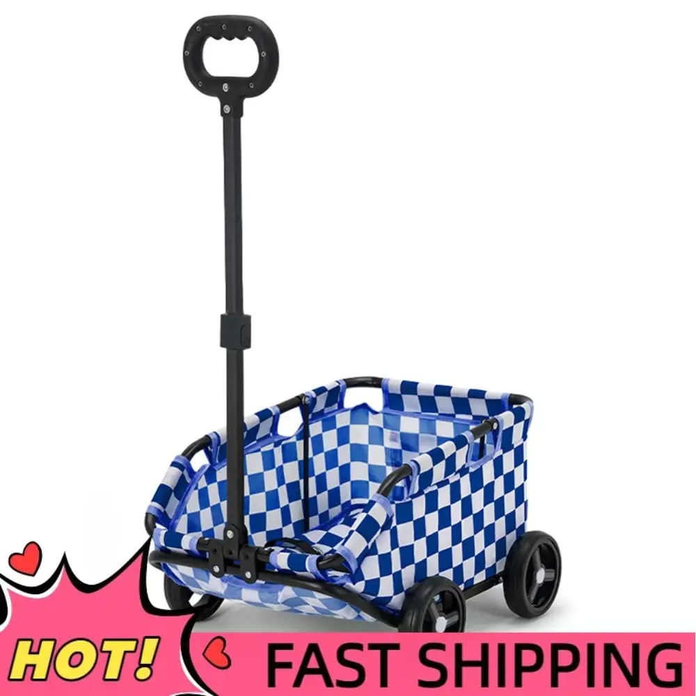 

Детская коляска Тедди для путешествий, 4-колесная детская тележка Тедди для собак и кошек, легкая складная тележка, идеально подходит для прогулок для маленьких домашних животных