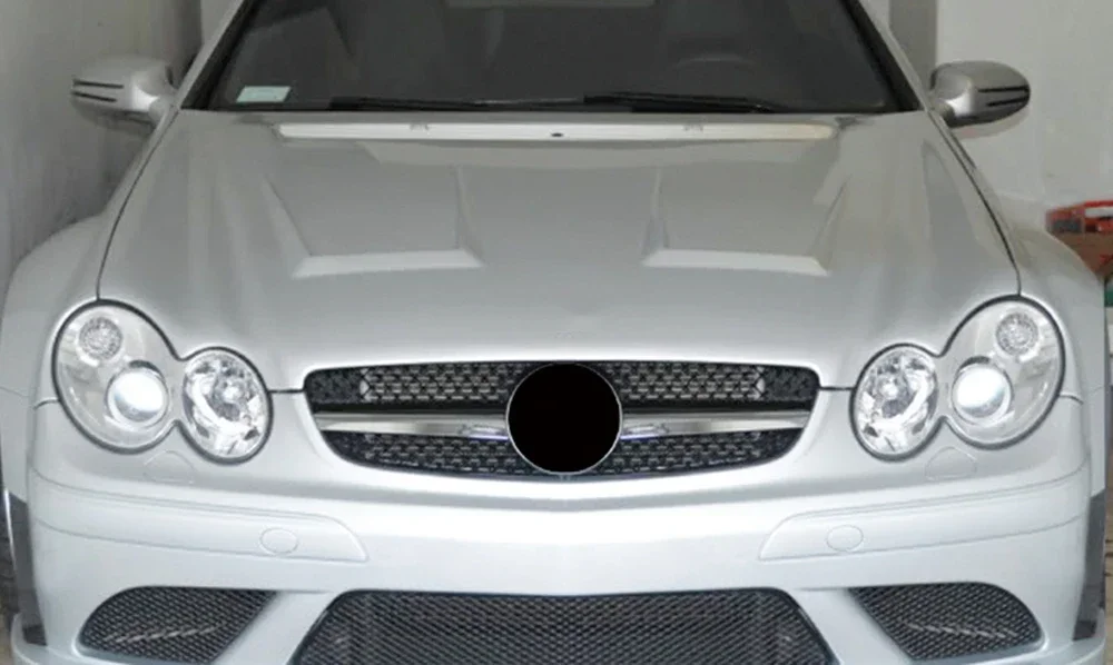 For Mercedes Benz CLK Class W209 CLK63 CLK550 CLK320 2003-2009 Front Grills Grille Upper Bumper Hood Mesh Air Intake Grille