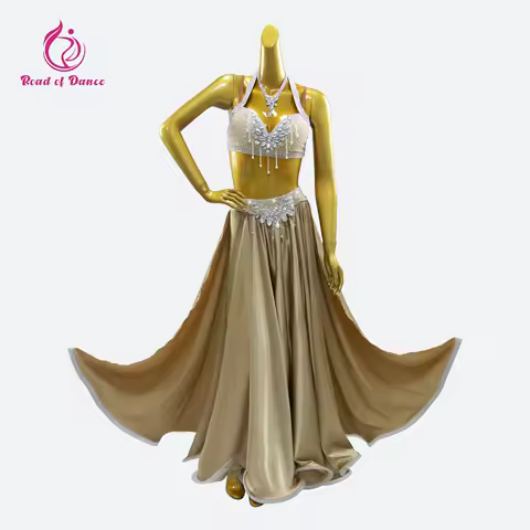 Womens Evening Bellydance Dress Dance Suit Belly Costume Gypsy Performance Clothes Girls Practice Oriental Carnival Stage Outfit