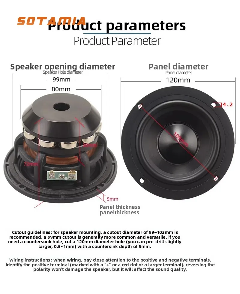 Sotamia 1PCS 4 Inch…