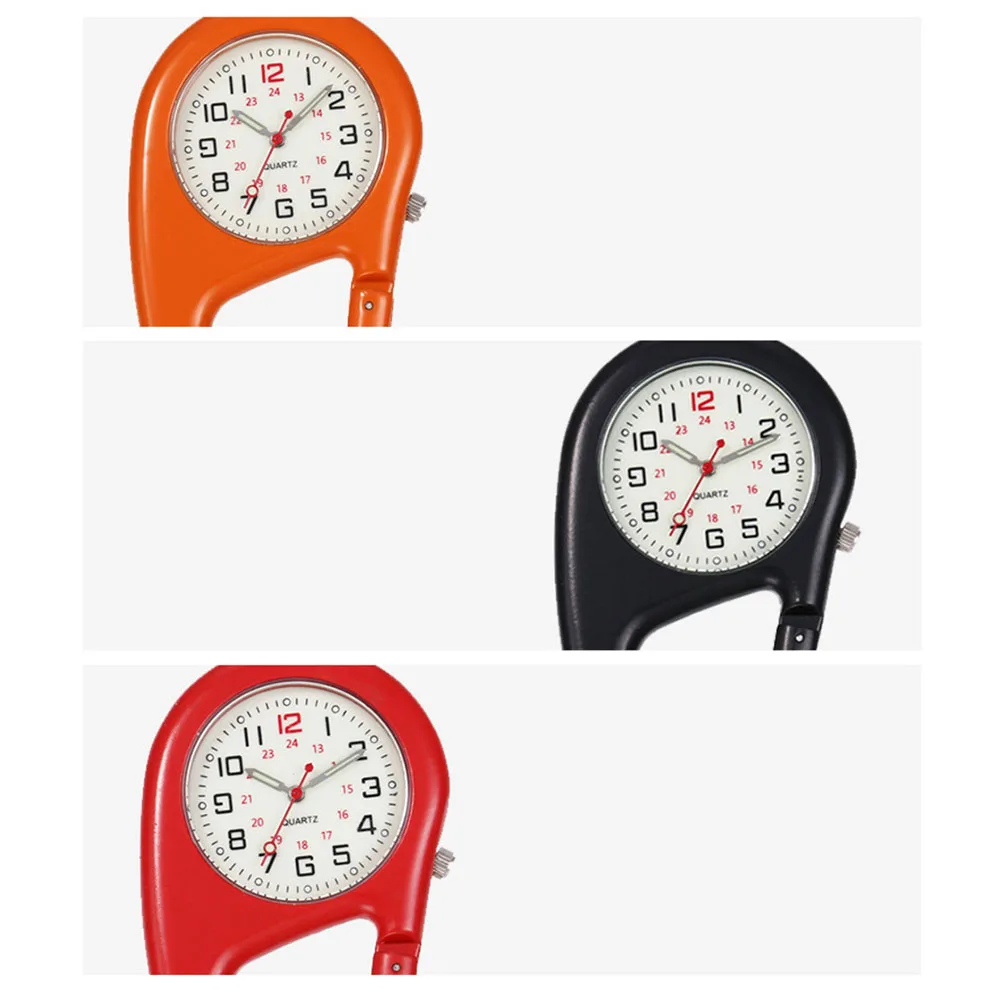 

Carabiner Hook Climbing Watch - Luminous Portable Pocket Watch For Climbing And Hiking Convenient Hook