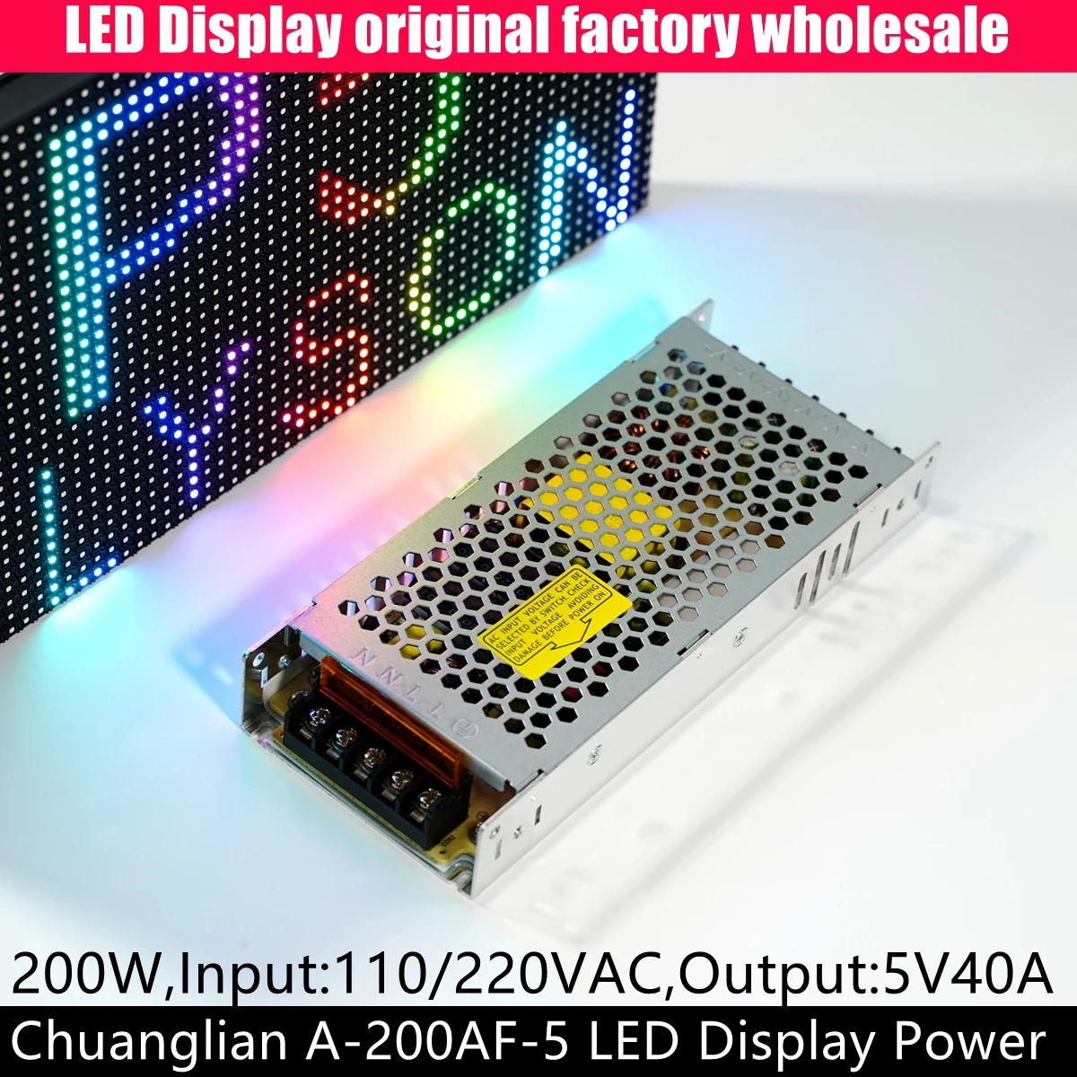 Chuanglian A-200AF-5 Slim 5V40A 200W Power Supply For Advertising LED Video Wall