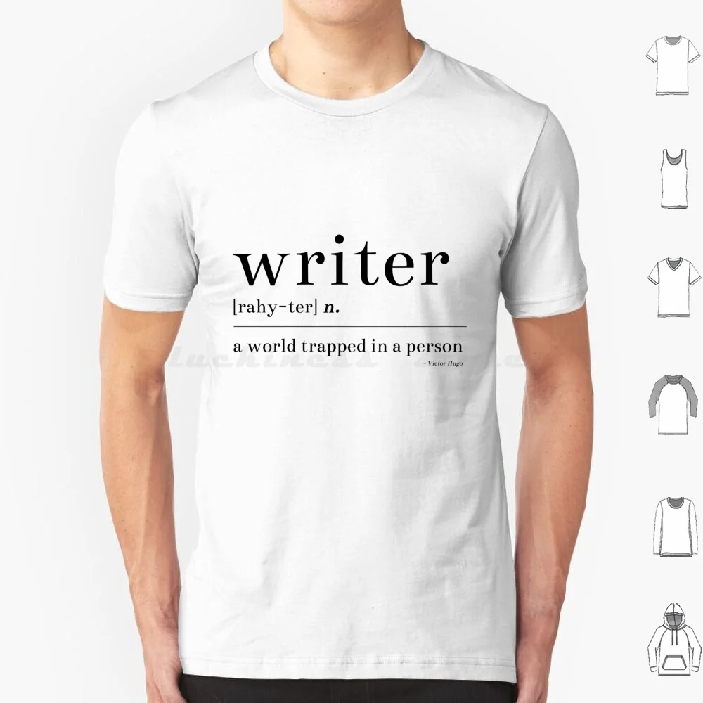 Writer : A World Trapped In A Person T Shirt Men Women Kids 6xl Hugo Writer Nanowrimo Definition Word Words Write Novel